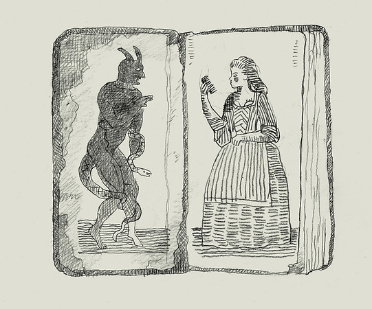 Devil Book: Sketch for It Happened in Salem