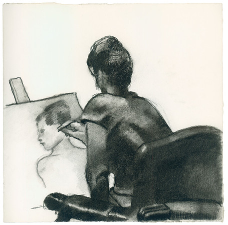 Student  Drawing, LaGuna Beach, California