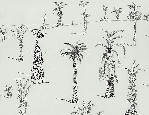 Hillside with Palms, Las Vegas