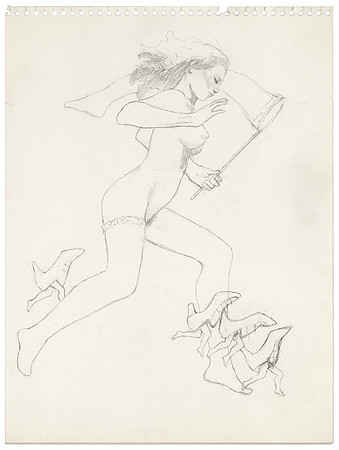Running Shoes, Sketch for Ribald Classic, Playboy