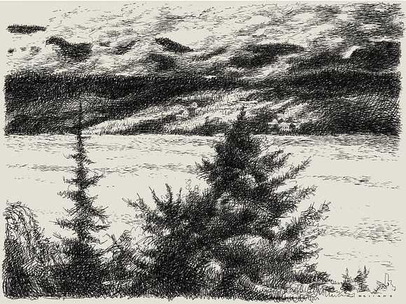 Storm over the Zurisee, Feldmeilen, Switzerland