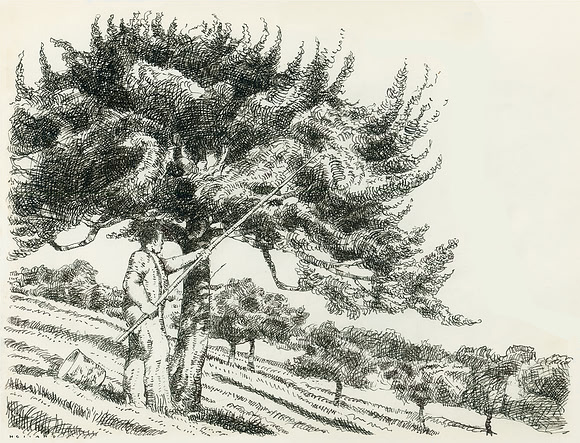 Tending His Orchard, Feldmeilen, Switzerland