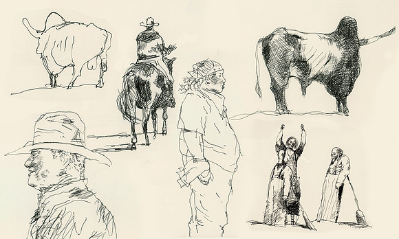 Rodeo Sketches, Fort Smith, Arkansas