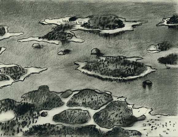 Coastline Leaving Bergen, Norway